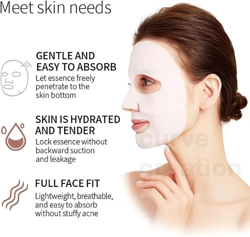 Pack of 4 Bio-Collagen Real Deep Face Mask – Hydrating & Firming Sheet Mask