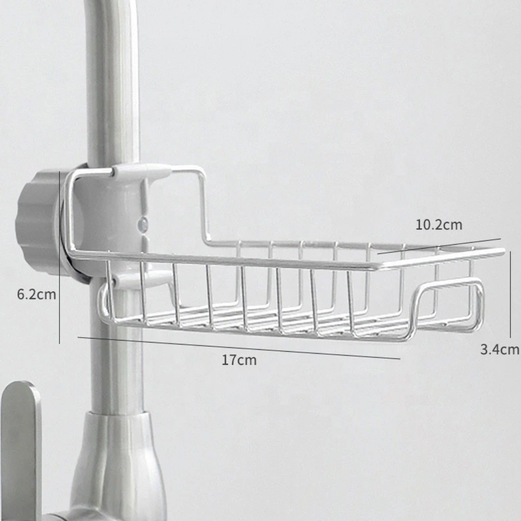 Stainless Steel Faucet Caddy / Sink Storage Rack