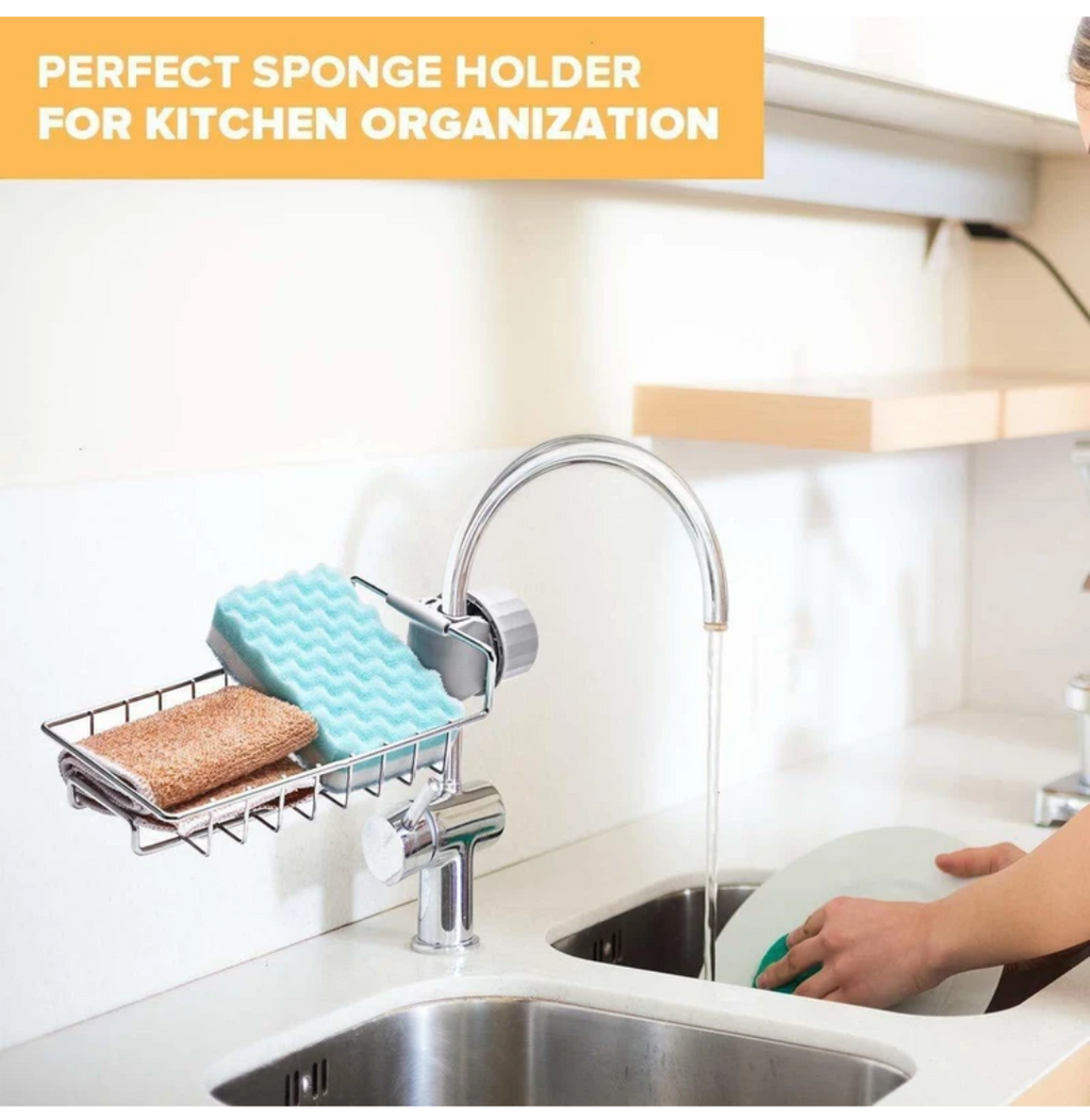 Stainless Steel Faucet Caddy / Sink Storage Rack