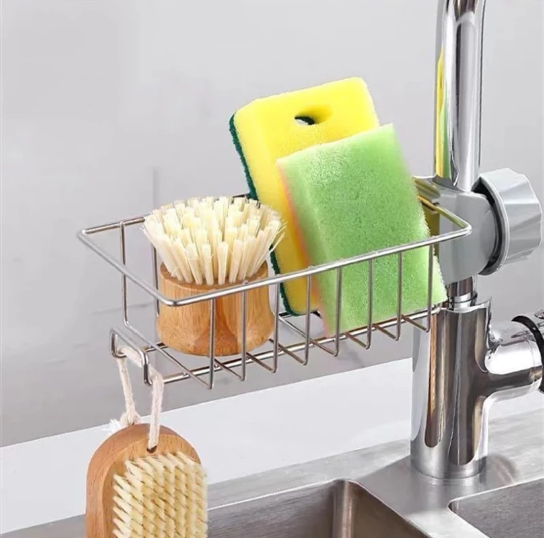 Stainless Steel Faucet Caddy / Sink Storage Rack